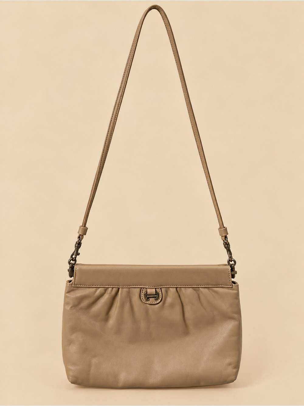 Etienne Aigner Classic Taupe Shoulder Bag - Women
